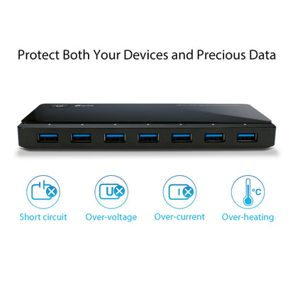 TP-Link UH720 USB 3.2 Gen 1 (3.1 Gen 1) Micro-B 5000 Mbit/s Black
