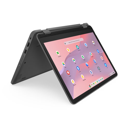 Lenovo 500e Yoga Chromebook Gen 4 N200 31 cm (12.2") Touchscreen WUXGA 8 GB LPDDR5-SDRAM 64 GB eMMC Wi-Fi 6E (802.11ax) ChromeOS Grey