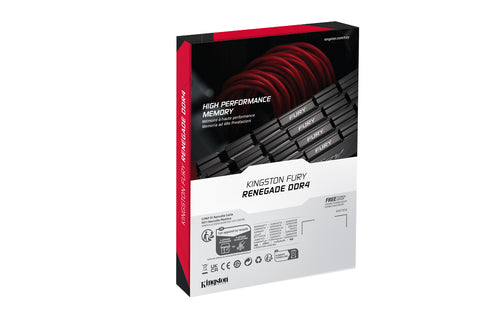 Kingston Technology FURY 32GB 4600MT/s DDR4 CL19 DIMM (Kit of 2) 1Gx8 Renegade Black