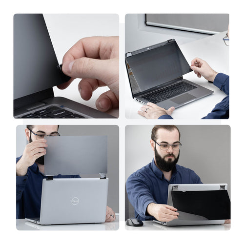 StarTech.com 14.1-inch 16:10 Bright Privacy Screen Filter with Touch, Flip-Over, 75% Light Transmittance, Anti-Glare Privacy Filter, +/- 30 Deg. View Angle