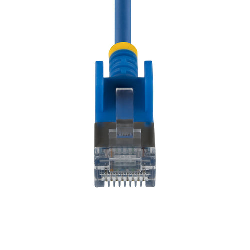 StarTech.com 1ft Blue Ultra Slim Cat6A Ethernet Cable, Snagless, FTP, Pure Bare Copper Wire, 34AWG Slim RJ45 Network Patch Cord, Individually Tested