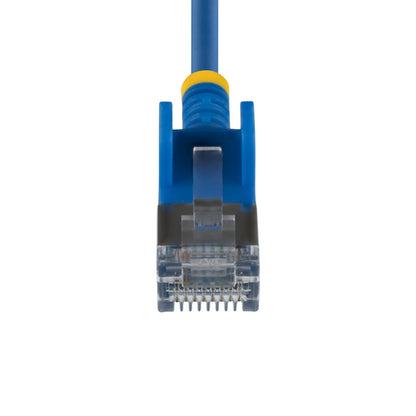 StarTech.com 2ft Blue Ultra Slim Cat6A Ethernet Cable, Snagless, FTP, Pure Bare Copper Wire, 34AWG Slim RJ45 Network Patch Cord, Individually Tested