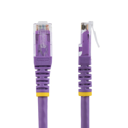 StarTech.com 6ft CAT6 Ethernet Cable - Purple CAT 6 Gigabit Ethernet Wire -250MHz 100W PoE RJ45 UTP Molded Network/Patch Cord w/Strain Relief/ Individually Tested