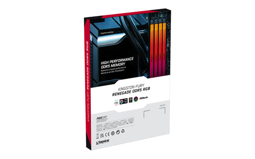 Kingston Technology FURY 16GB 7200MT/s DDR5 CL38 DIMM (Kit of 2) Renegade RGB XMP