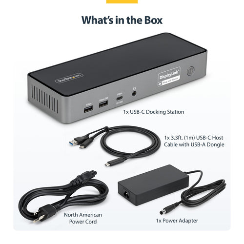 StarTech.com DK30C2DPEPRN laptop dock/port replicator Wired USB 3.2 Gen 2 (3.1 Gen 2) Type-C Grey