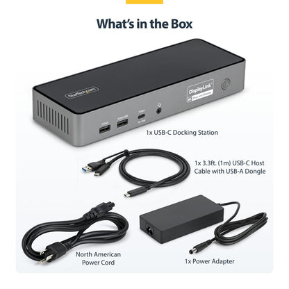 StarTech.com DK30C2DPEPRN laptop dock/port replicator Wired USB 3.2 Gen 2 (3.1 Gen 2) Type-C Grey