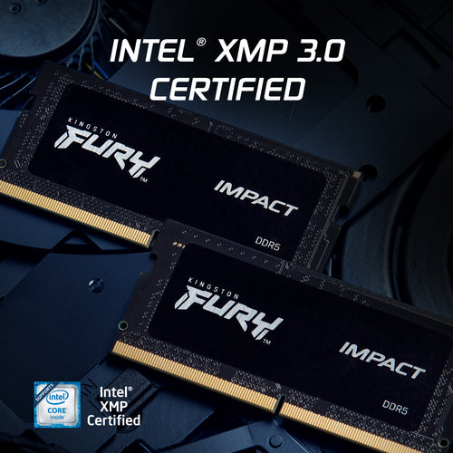 Kingston Technology FURY 16GB 4800MT/s DDR5 CL38 SODIMM (Kit of 2) Impact