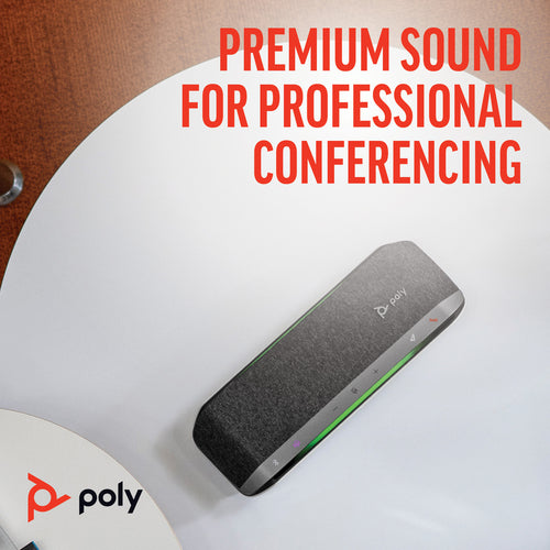 HP Poly Sync 40+ Microsoft Teams Certified USB-A USB-C Speakerphone +BT700 USB-A Adapter