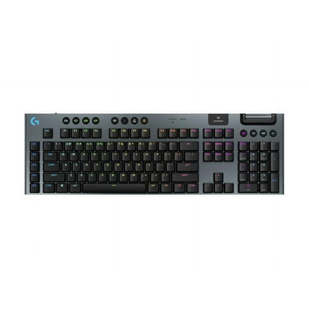 Logitech - G915 X LIGHTSPEED Full-size Wireless Mechanical GL Brown Tactile Switch Gaming Keyboard for PC/Mac with RGB Backlighting - Black