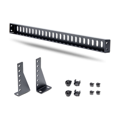 StarTech.com 1U Rack Mountable Cable Lacing Bar w/Adjustable Depth, Cable Support Guide For Organized 19" Racks/Cabinets, Horizontal Cable Guide For Patch Panels/Switches/PDUs