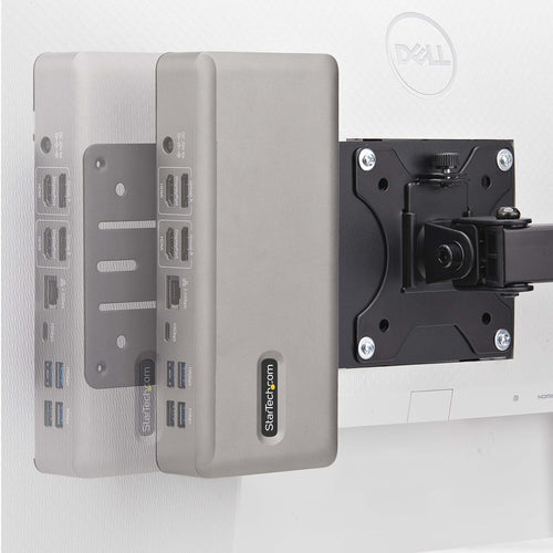 StarTech.com VESA Mounting Bracket for NUC/Thin Clients or Laptop Docking Stations, VESA 75x75/100x100 Compatible Extension Plate For Mini PC