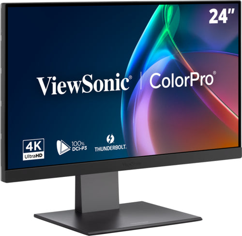 Viewsonic VP Series VP2488-4K computer monitor 61 cm (24") 3840 x 2160 pixels 4K Ultra HD LED Black