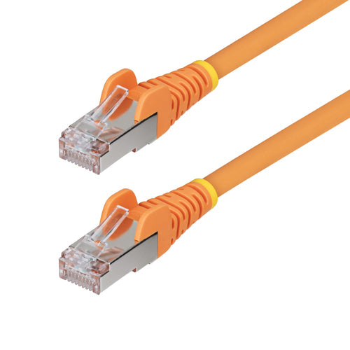 StarTech.com 3ft Orange CAT6a Ethernet Cable, Snagless RJ45, 10GbE, 100W PoE++, S/FTP, LSZH, 27AWG Pure Bare Copper Wire, 500MHz, Shielded Network Patch Cord w/Strain Reliefs, Individually Tested/ETL Verified