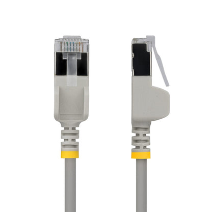 StarTech.com 7ft Gray Ultra Slim Cat6A Ethernet Cable, Snagless, FTP, Pure Bare Copper Wire, 34AWG Slim RJ45 Network Patch Cord, Individually Tested
