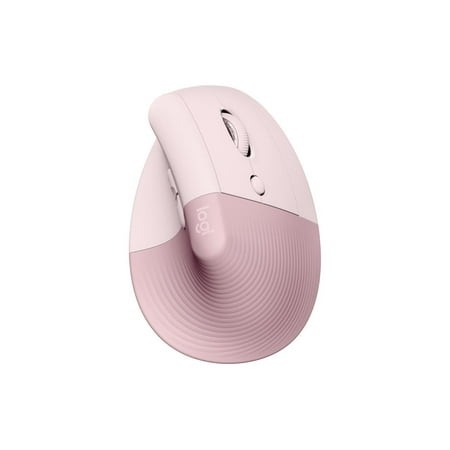 Logitech - Lift Vertical Wireless Optical Ergonomic Mouse with 4 Customizable Buttons - Wireless - Rose
