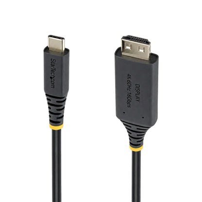 StarTech.com USB C to HDMI Adapter Cable 15ft, Gripping HDMI Connector, 4K 60Hz, Thunderbolt Compatible, HDR, Uni-Directional Cord for MacBook, Dell, HP, Lenovo