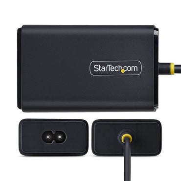 StarTech.com 65W USB-C Laptop Charger with 5ft (1.5m) Tethered USB-C Cable, Power Adapter Brick for Dell, XPS, HP ProBook, MacBook Pro, Microsoft Surface Pro