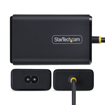 StarTech.com 65W USB-C Laptop Charger with 5ft (1.5m) Tethered USB-C Cable, Power Adapter Brick for Dell, XPS, HP ProBook, MacBook Pro, Microsoft Surface Pro