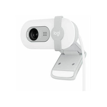 Logitech - Brio 100 1080p Full HD Webcam for Meetings and Streaming - Off-White