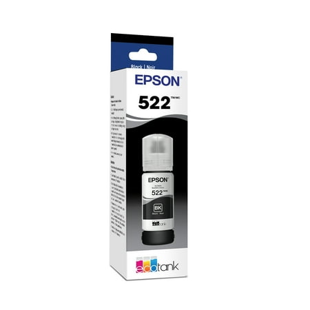 Epson 522 Single Ink Bottle - Black (T522120-S): High Yield Printer Ink