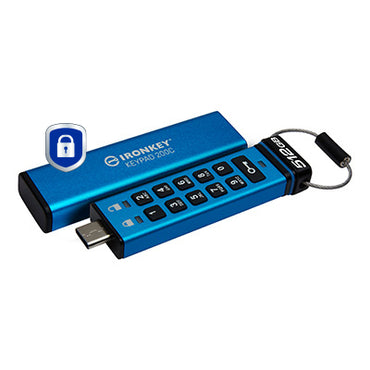 Kingston Technology IronKey 512GB USB-C Keypad 200C, FIPS 140-3 Lvl 3 AES-256