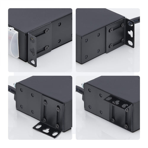 StarTech.com 13-Outlet Rackmount PDU, 1U Server Power Strip with 1x Front and 12x Rear Ports, Mounted Power Distribution Unit for 19-Inch Racks and Cabinets
