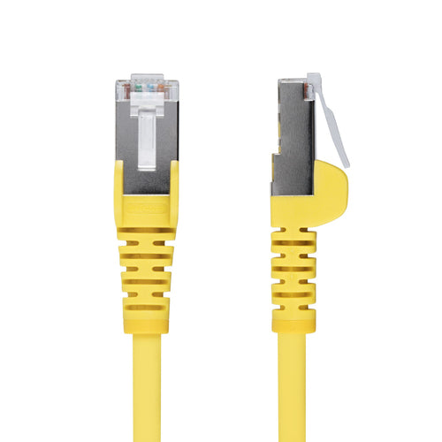 StarTech.com 10ft Yellow CAT6a Ethernet Cable, Snagless RJ45, 10GbE, 100W PoE++, S/FTP, LSZH, 27AWG Pure Bare Copper Wire, 500MHz, Shielded Network Patch Cord w/Strain Reliefs, Individually Tested/ETL Verified