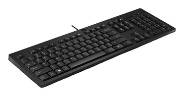 HP 125 G2 USB WD KBD US keyboard Office Black