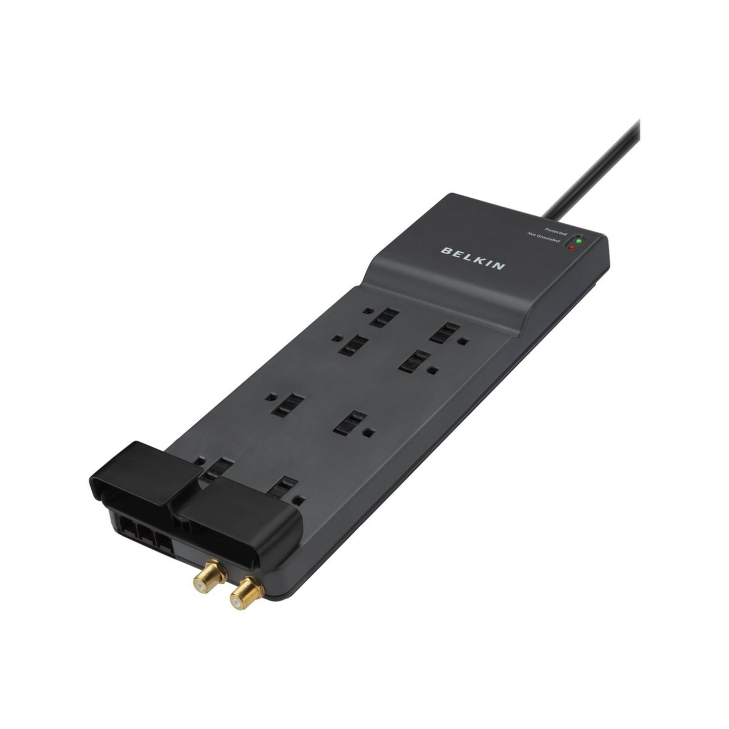 Belkin BE108230-12 Home/office Surge Protector  8 Outlets  12 Ft Cord  3390 Joules  Dark Gray