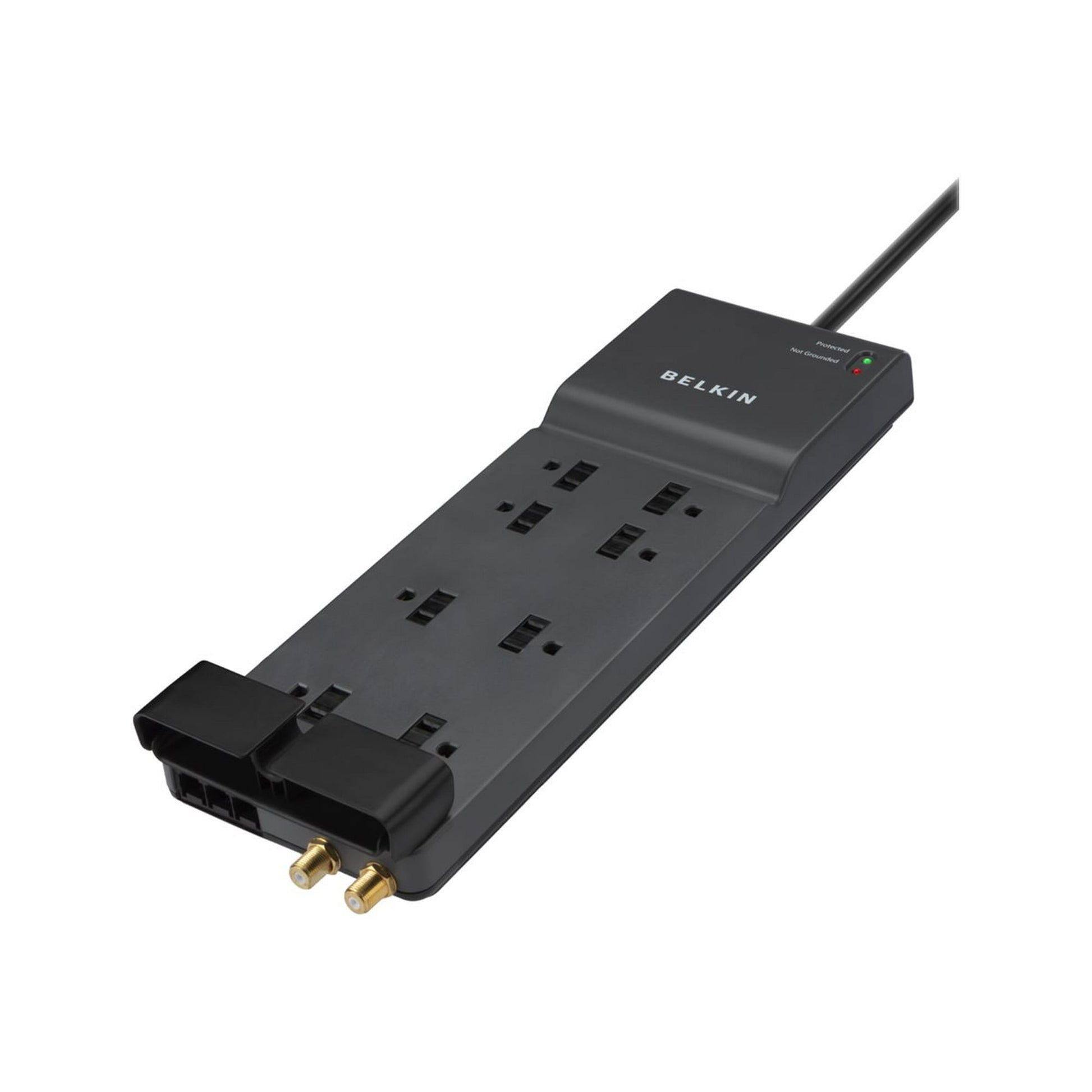 Belkin BE108230-12 Home/office Surge Protector  8 Outlets  12 Ft Cord  3390 Joules  Dark Gray
