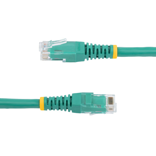 StarTech.com 6ft CAT6 Ethernet Cable - Green CAT 6 Gigabit Ethernet Wire -250MHz 100W PoE RJ45 UTP Molded Network/Patch Cord w/Strain Relief/ Individually Tested