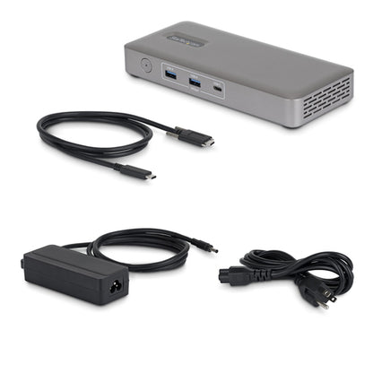 StarTech.com USB4 Docking Station, Driverless Dual 4K 144Hz for Mac and Windows, Universal USB-C Dock with DisplayPort, 100W PD and 2.5GbE