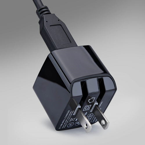 StarTech.com 12W One-Port USB-A Wall Charger, 1x USB-A, iPhone Pro/17/16, iPad, Samsung Galaxy, Portable USB Charger, USB Type A Wall Charger, Black