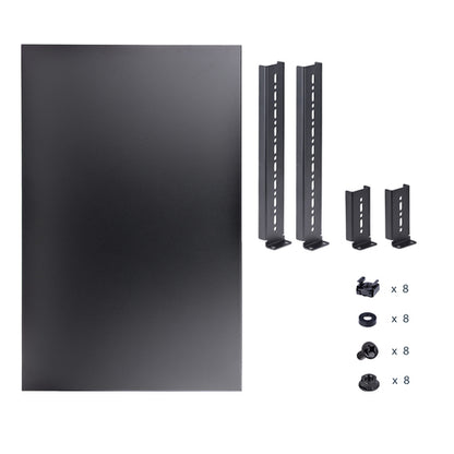 StarTech.com 1U 4-Post Adjustable Server Rack Mount Shelf - 330lbs(150 kg) - 19.5 to 38in Adjustable Mounting Depth Universal Tray for 19" AV, Data & Network Equipment Rack - 27.5in Deep