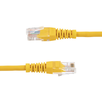 StarTech.com 15 ft Cat5e Yellow Molded RJ45 UTP Cat 5e Patch Cable - 15ft Patch Cord