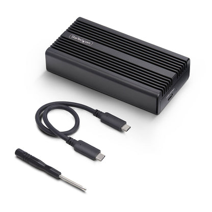 StarTech.com USB4 M.2 NVMe Enclosure, 40Gbps, External USB-C/Thunderbolt NVMe SSD Enclosure, Aluminum Heatsink Case, B+M/M-Key