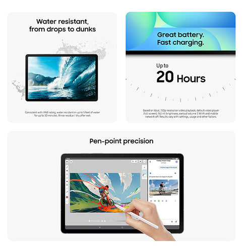 Samsung Galaxy Tab S10 FE 5G SM-X528U LTE-TDD & LTE-FDD 128 GB 27.7 cm (10.9") 8 GB Wi-Fi 6 (802.11ax) Grey
