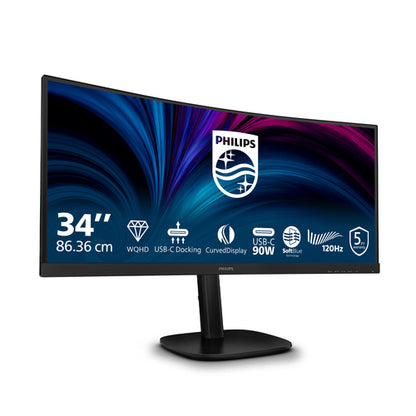 Philips 3000 series 34B2U3600C/27 computer monitor 86.4 cm (34") 3440 x 1440 pixels Wide Quad HD LCD Black