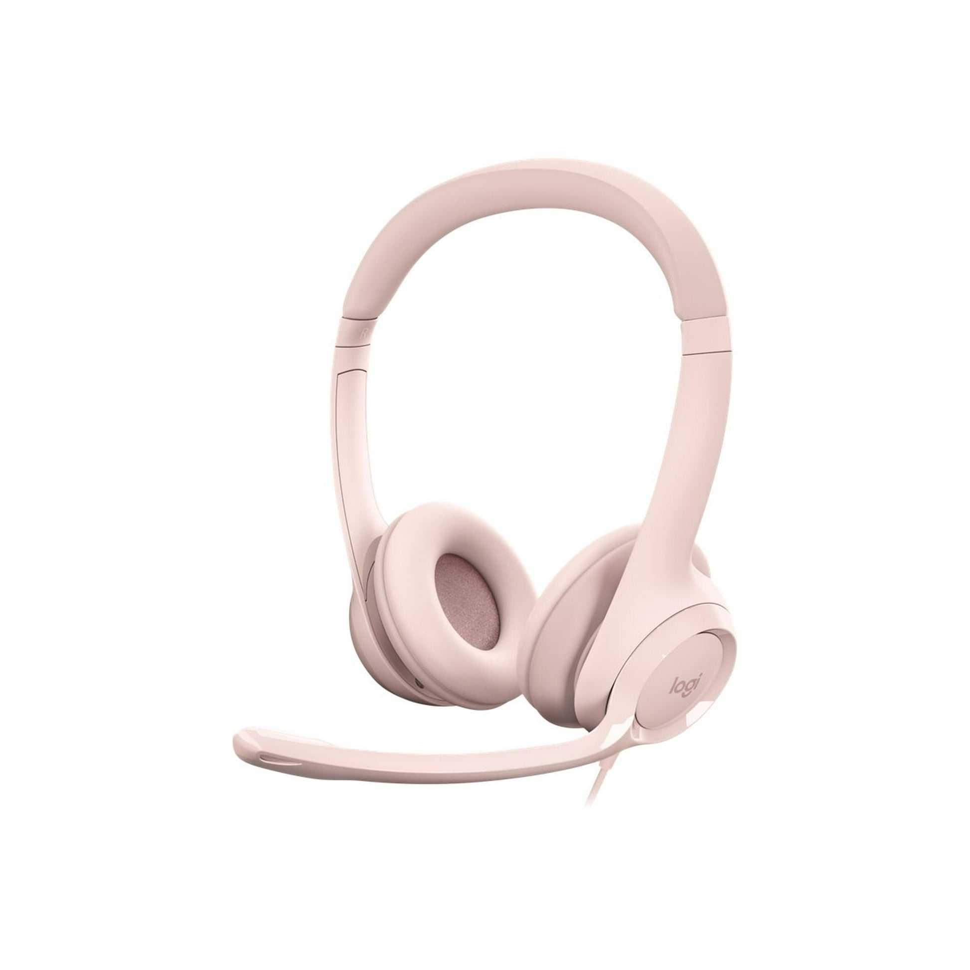 Logitech - H390 Wired USB On-Ear Stereo Headphones - Rose