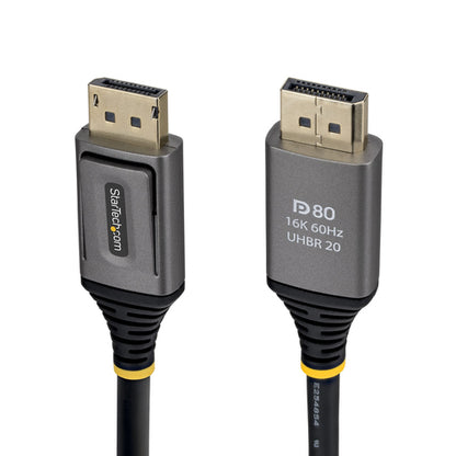 StarTech.com 3ft DisplayPort 2.1 Cable, VESA Certified DP80 DisplayPort Cable, Uncompressed 10K/8K 60Hz, 16K 60Hz/8K 240Hz w/DSC 1.2a, DP 2.1 Monitor Cord