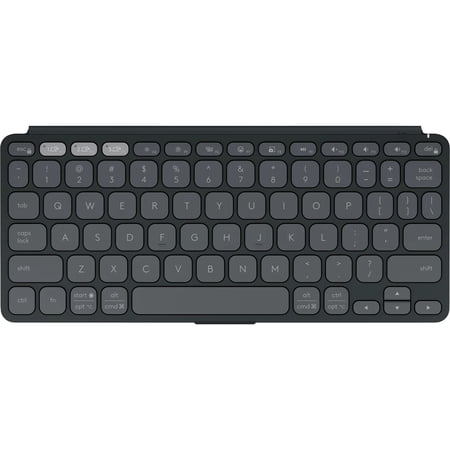 Logitech - Keys-To-Go 2 Slim Portable Bluetooth Keyboard for iPad, iPhone, Mac, and Apple TV With Built-in Cover - Graphite
