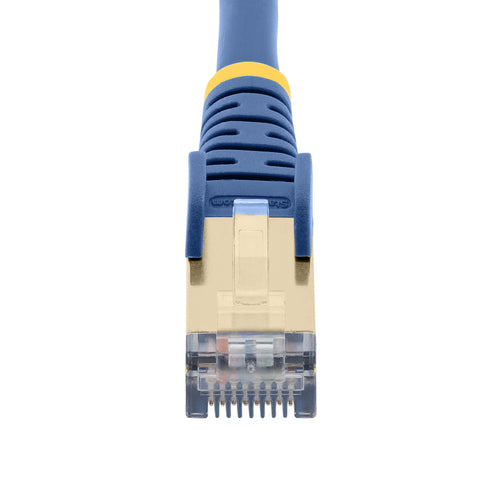 StarTech.com 20ft CAT6a Ethernet Cable - 10 Gigabit Shielded Snagless RJ45 100W PoE Patch Cord - 10GbE STP Network Cable w/Strain Relief - Blue Individually Tested/Wiring is UL Certified/TIA