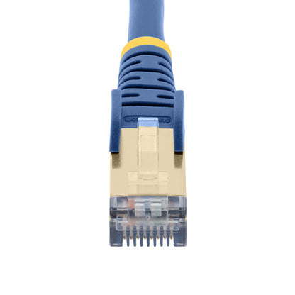 StarTech.com 15ft CAT6a Ethernet Cable - 10 Gigabit Shielded Snagless RJ45 100W PoE Patch Cord - 10GbE STP Network Cable w/Strain Relief - Blue Individually Tested/Wiring is UL Certified/TIA