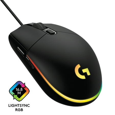 Logitech G203 LIGHTSYNC Gaming Mouse  8 000 DPI  Black