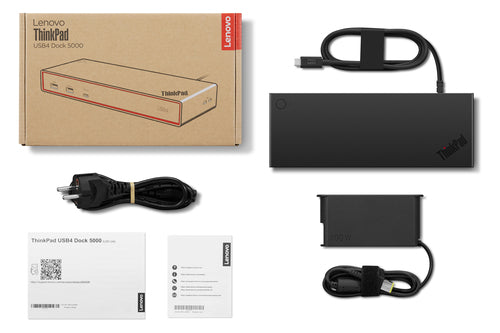 Lenovo ThinkPad USB4 Dock 5000 Wired Thunderbolt 4 Black