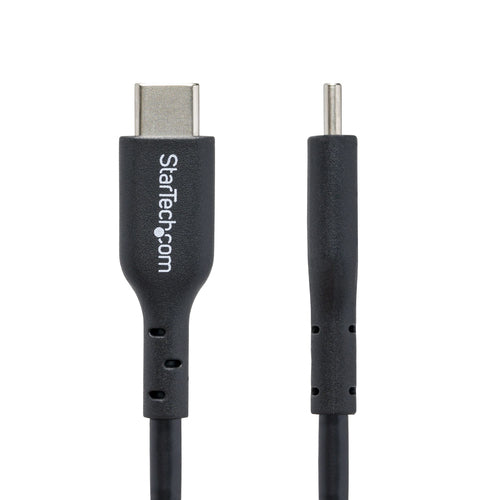 StarTech.com 3ft (91cm) USB-C Charging Cable, Charge & Sync, 60W (3A) PD, USB 2.0 Laptop Charger Cable, TPE Jacket - Black USB C Charging Cord