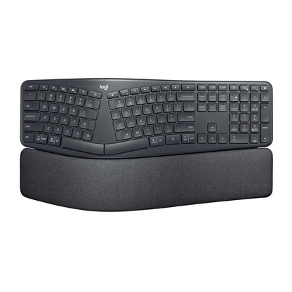 Logitech ERGO Series K860 Wireless Ergonomic Keyboard - Split Keyboard  Wrist Rest - Graphite