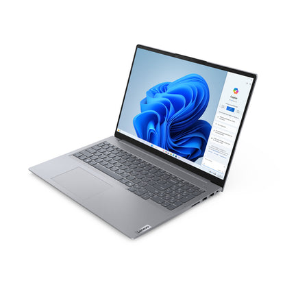 Lenovo ThinkBook 16 G7 ARP AMD Ryzen™ 5 7535HS Laptop 40.6 cm (16") Touchscreen WUXGA 16 GB DDR5-SDRAM 512 GB SSD Wi-Fi 6 (802.11ax) Windows 11 Pro English, French Grey