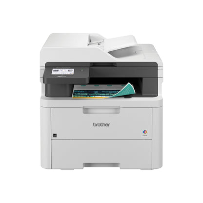 Brother - MFC-L3720CDW Wireless Digital Color All-in-One Printer with Laser Quality Output and Refresh Subscription Eligibility - White