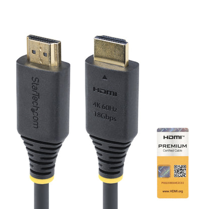 StarTech.com 30ft (9.1m) Active High Speed HDMI Cable, 4K 60Hz/1440p 144Hz, HDR10/HDCP 2.2/ARC, 18Gbps, UHD HDMI 2.0 Cord for TV/Monitor/Display, TPE Jacket